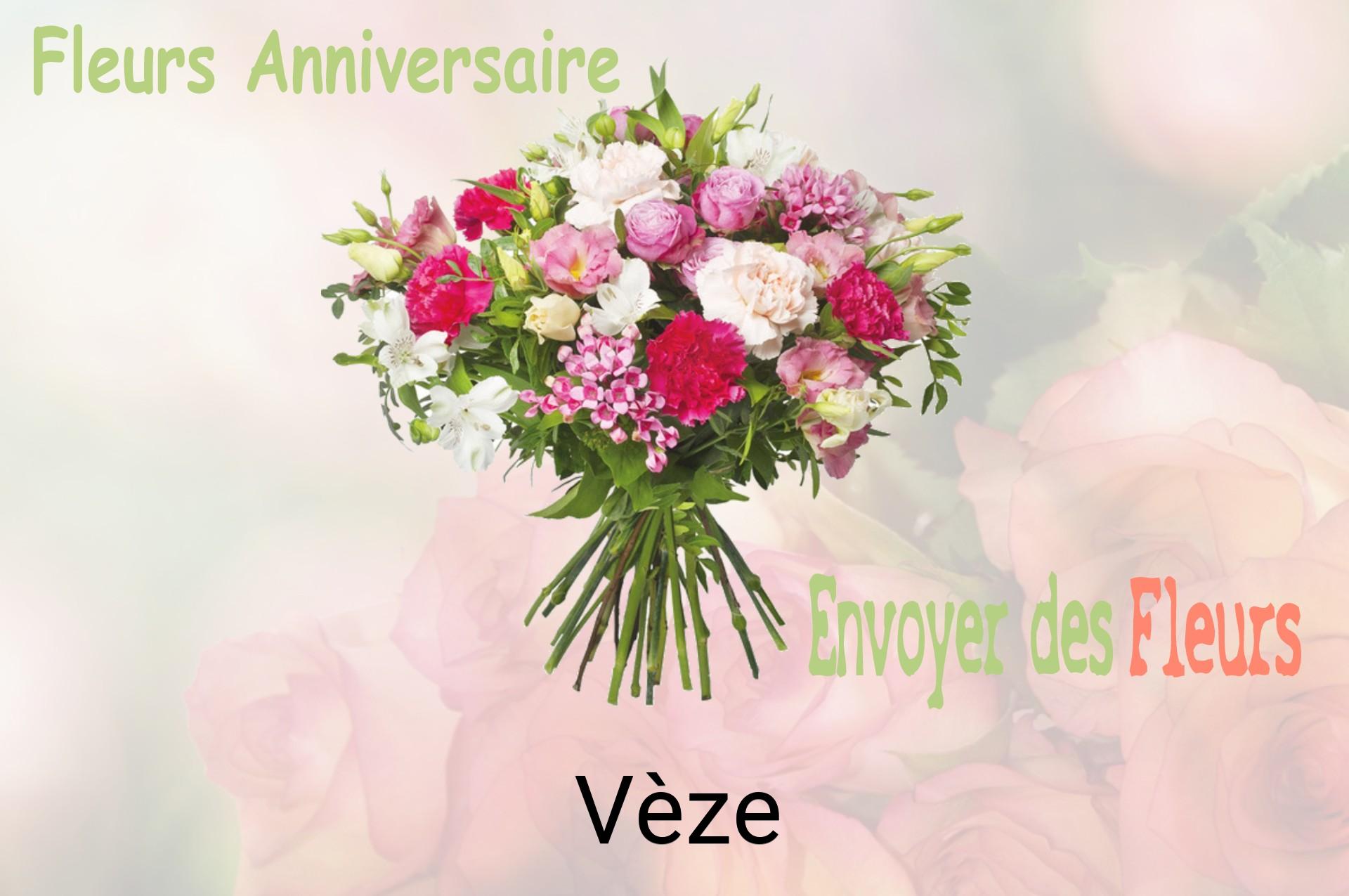 Bouquet de fleurs d’anniversaire livré à Vèze